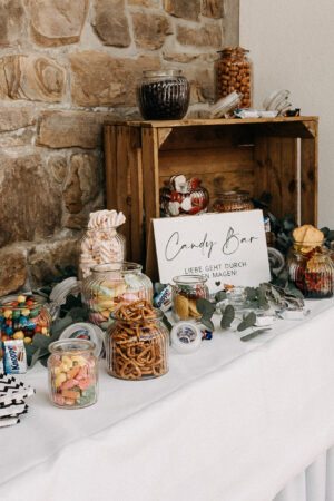 Candy Bar Gläser Set Sweet Table